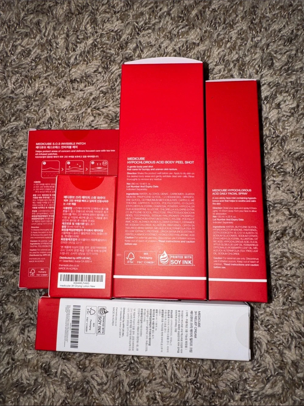 Medicube Hypochlorous Acid Trouble Care Face Set BUNDLE (5 PRODUCTS)